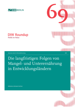 Die langfristigen Folgen von Mangel
