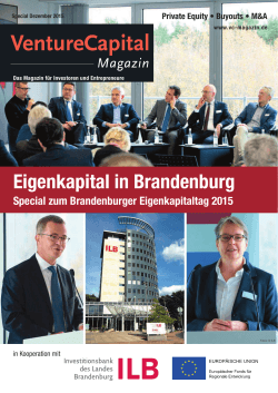 Eigenkapital in Brandenburg - Investitionsbank des Landes
