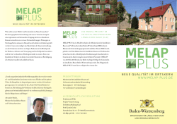 neue qualität im ortskern www.melap  plus.de