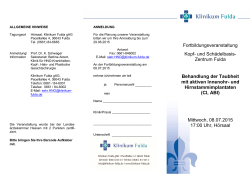 Programm - Klinikum Fulda