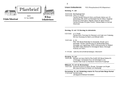 Pfarrbrief - pfarrei-grossgundertshausen