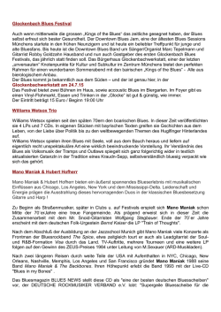 Glockenbach Blues Festival Auch wenn mittlerweile die grossen