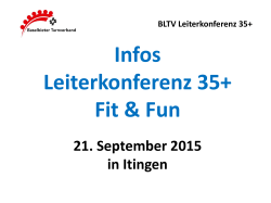 Infos zu Fit & Fun (Leiterkonferenz 35+ vom 21.9.2015)