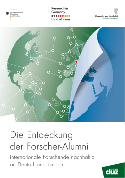 "Die Entdeckung der Forscher-Alumni. Internationale Forschende