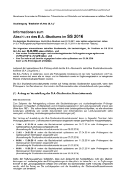 Informationen, Termine - Gemeinsame Kommission