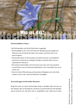 Hochsensibilit&auml;t - Was ist das.indd