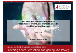 Eidenschink, Klaus: Was bedeutet - Coaching