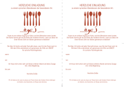 HerzlicHe einladung HerzlicHe einladung