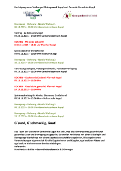 G&acute;sund, G&acute;schmackig, Guat!