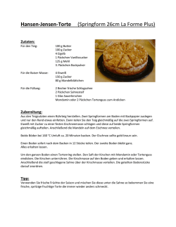 Hansen-Jensen-Torte (Springform 26cm La Forme Plus)