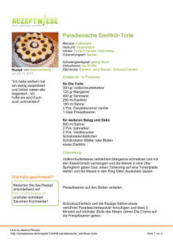 Paradiesische Eierlikör-Torte