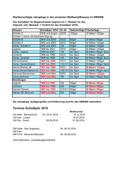 Jahrgangsklassen 2016 Bogen