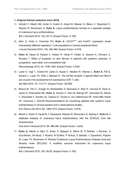 Prof. Annegret Kuhn, MD, MBA Publication List