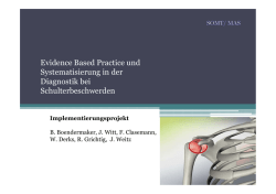 Implementierung: EBP bei Schulterbeschwerden
