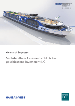 Sechste »River Cruiser« GmbH & Co. geschlossene Investment KG