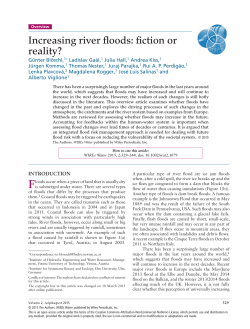 Increasing river floods: fiction or reality?