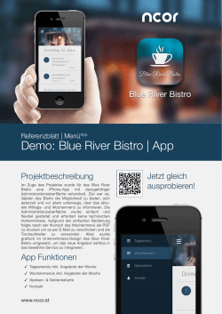 Demo: Blue River Bistro | App - ncor.at