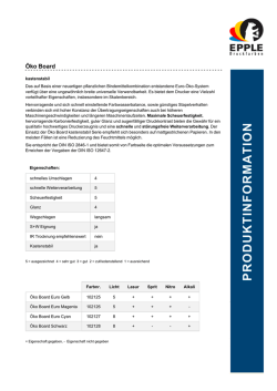 Öko Board - EPPLE Druckfarben AG