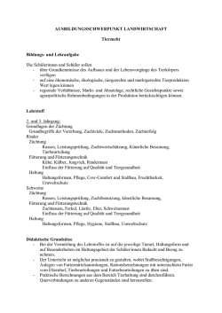 Lehrplan Ausbildungsschwerpunkt Landwirtschaft 37,65 KB
