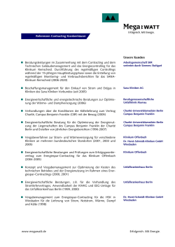 Referenzen Contracting Krankenhäuser (PDF 38 KB)