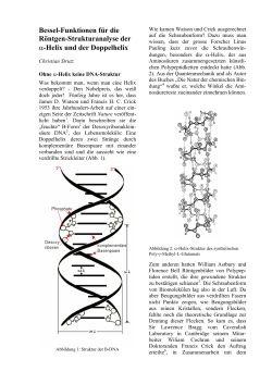 DNA Doppelhelix und Besselfunktionen