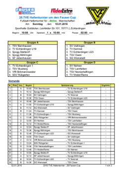 Hallenturnier TVE 28.Fauser-Cup