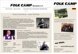 Faltblatt Deutsch - Folk Camp Germany