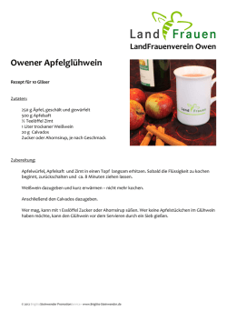 Rezept Owener Apfelglühwein