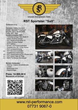 Datenblatt RST Sportster Salt