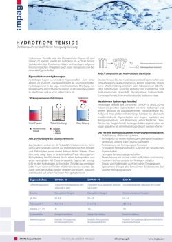 hydrotrope tenside