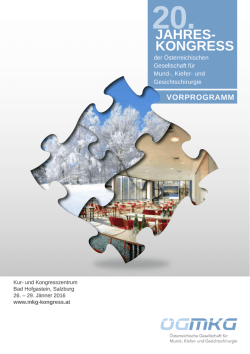 Jahreskongress der &Ouml;sterreichischen Gesellschaft f&uuml;r Mund