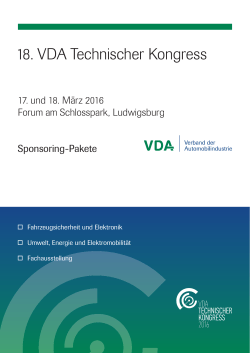 18. VDA Technischer Kongress