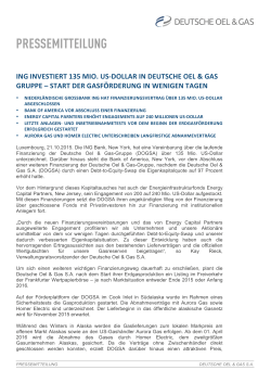 pressemitteilung - Deutsche Oel und Gas SA