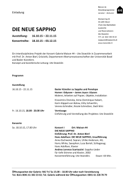 die neue sappho