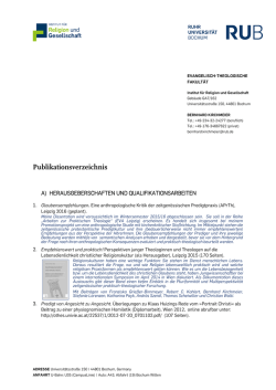 Publikationsverzeichnis