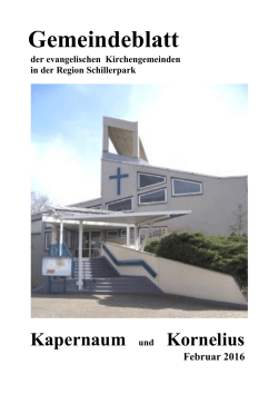 im Februar 2016 - Kornelius Gemeinde