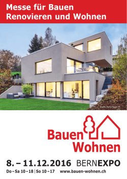 Flyer 2016  - Bauen+Wohnen Bern