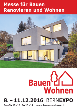 Flyer 2016  - Bauen+Wohnen Bern