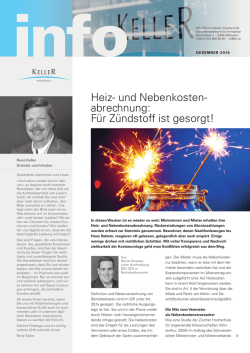 Heiz- und Nebenkosten- abrechnung: F&uuml;r Z&uuml;ndstoff ist gesorgt!