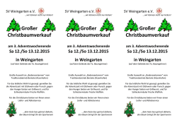 Großer Christbaumverkauf Großer Christbaumverkauf Großer