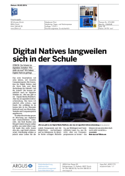 Digital Natives langweilen