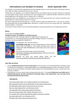 Informationsblatt des Heidehof-Gymnasiums