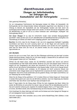Info: Physiotherapie bei Subluxation