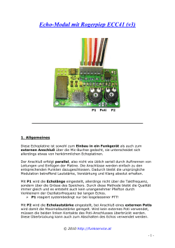 Echo-Modul mit Rogerpiep ECC41 (v3)