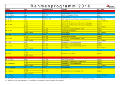 Rahmenprogramm