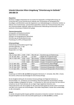 Inlands-Exkursion Wien-Umgebung "Orientierung im Gel&auml;nde" 290