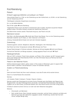 Kochberatung