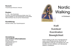 Nordic Walking - Physiotherapie Embrach