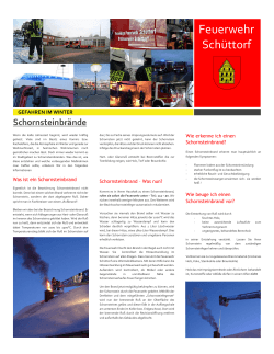 Schornsteinbrände - Freiwillige Feuerwehr Schüttorf