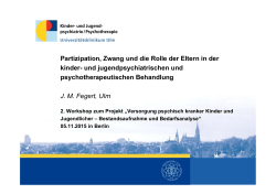 Partizipation, Zwang und die Rolle der Eltern in der kinder